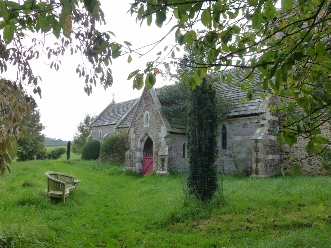 The little church in Coombe Keynes. 