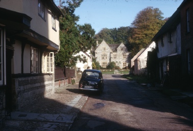 A street in Cerne Abbas in 1963.