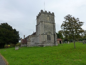Holy Rood Church in the village of Wool.
