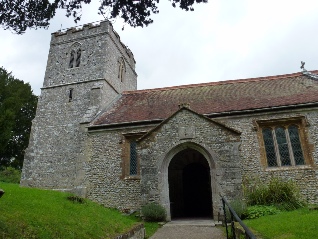 The church of Milborne St Andrew.