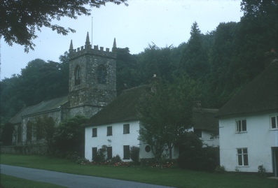A very dull day in Milton Abbas.