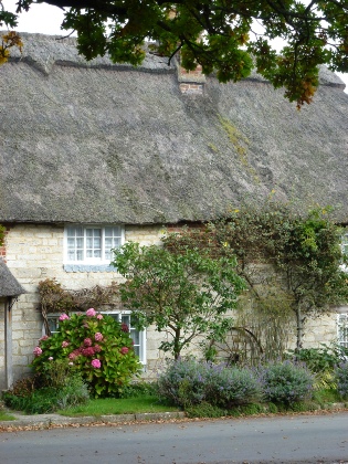 Thatched cottage in Coombe Keynes.