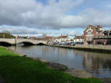 The River Frome in Wareham.