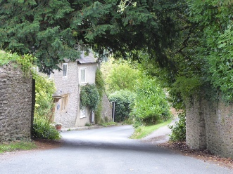 The road into the village.