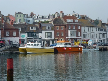 Boats on the River Wey at Weymouth. 