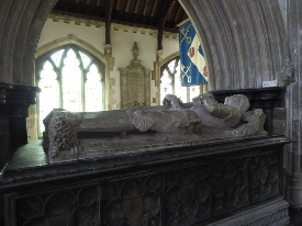 The tomb of John Beaufort in Wimborne Minster.