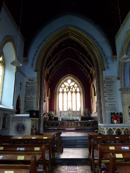 The interior of St Bartholomew's Church.